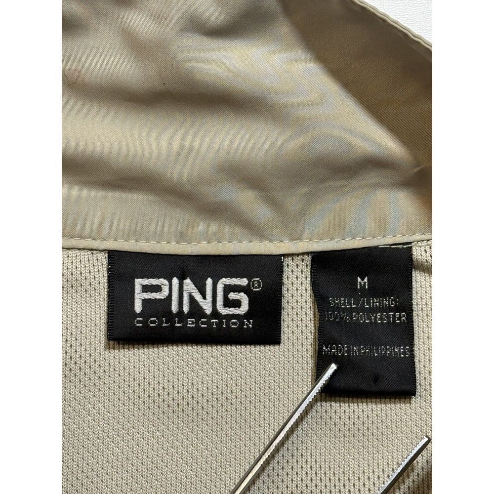 Ping Collection Golf Jacket Performance Beige - Size Medium - Picture 2 of 8